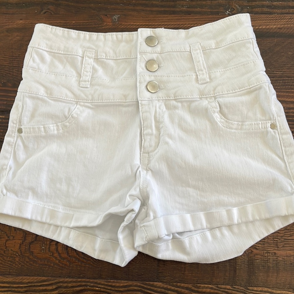 Sapphire ink white shorts